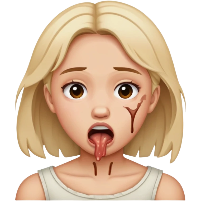 Crashing out like preslee faith choking self but someone else emoji