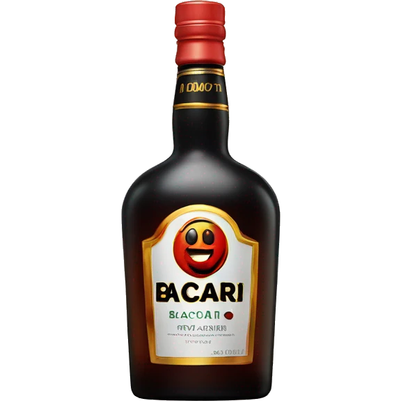 a bottle of bacardi emoji