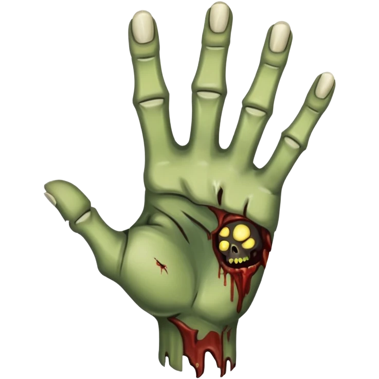 zombie hand point emoji