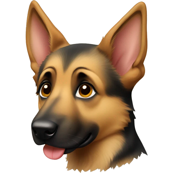 German shepherd puppy emoji