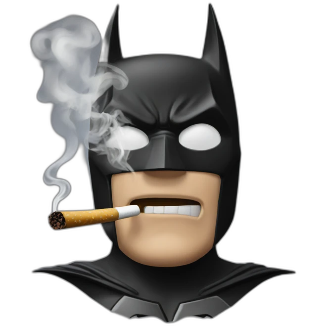 batman smoking emoji