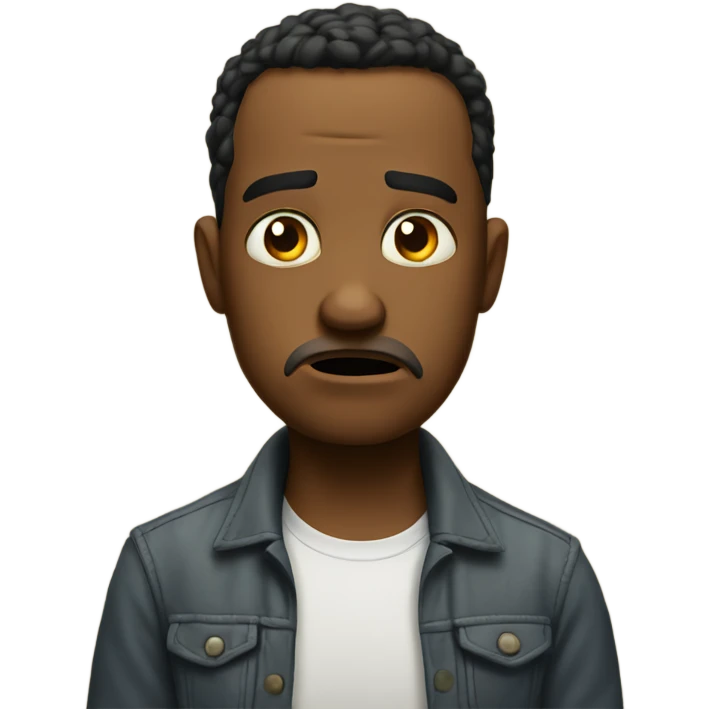 Fed up confused emoji
