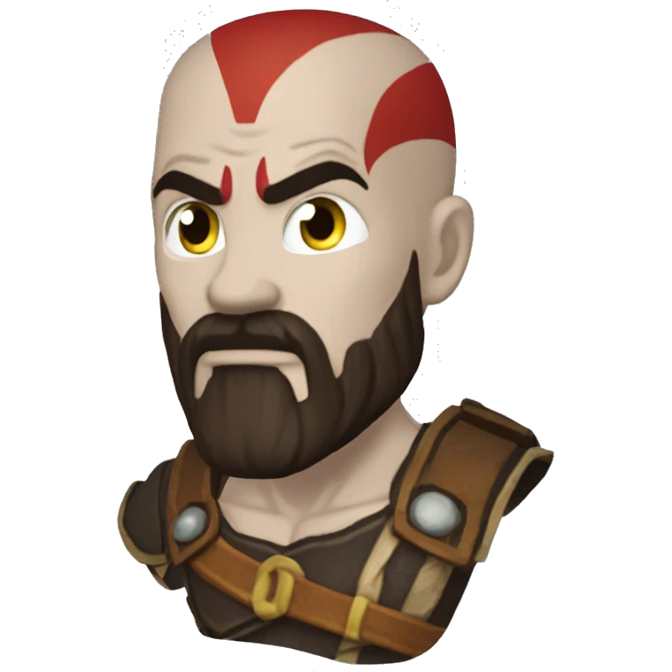 Kratos qui boit de l'eau  emoji