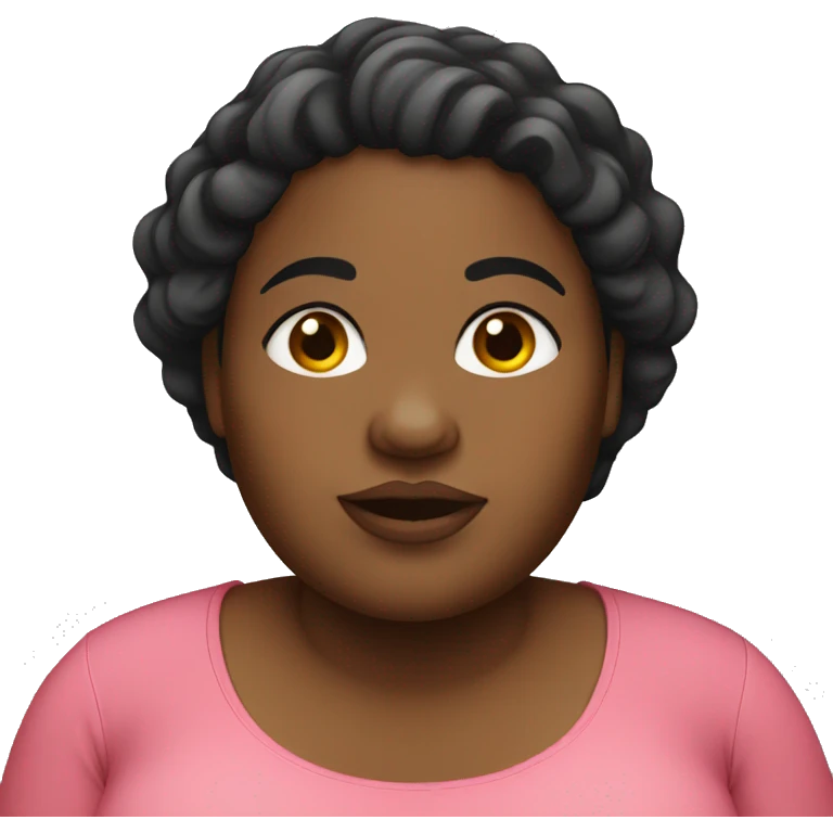 Fat black woman emoji