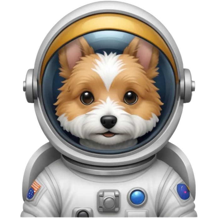 terrier in space suit emoji