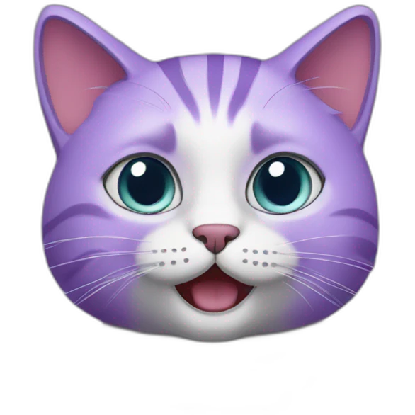 Purple cat emoji
