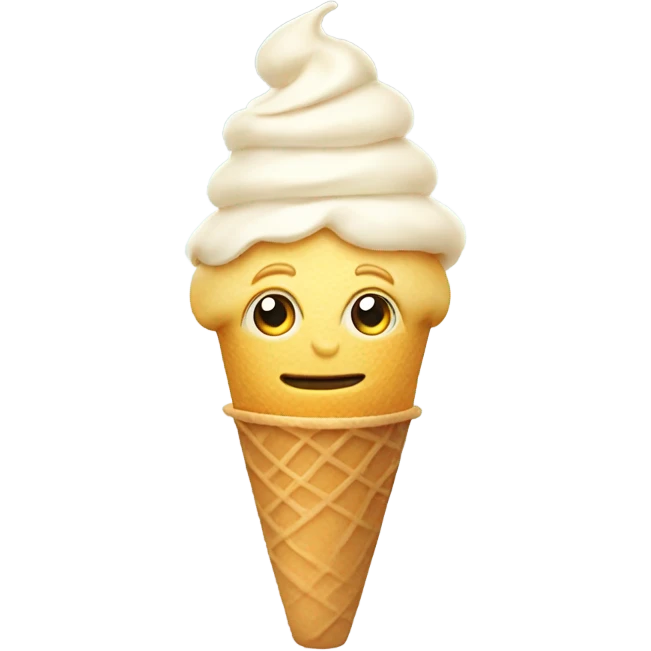 Trump with ice cream emoji