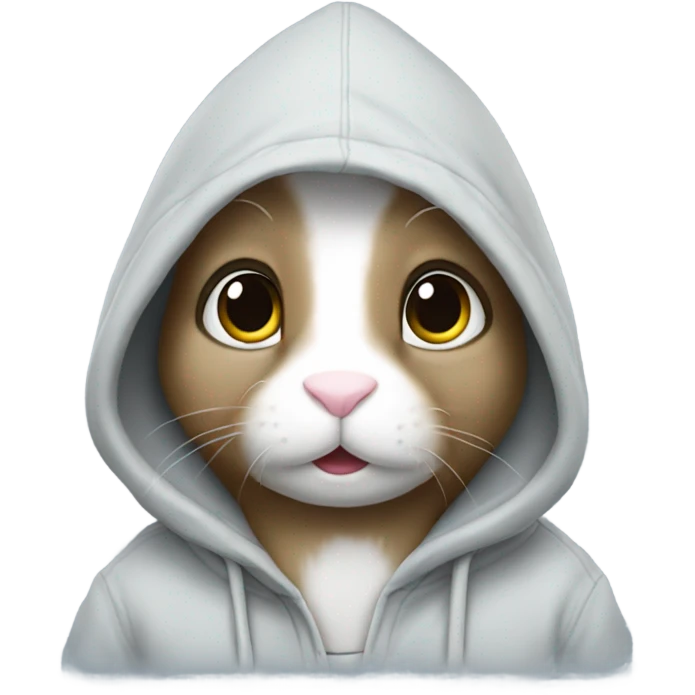 Bunny wearing hoodie  emoji