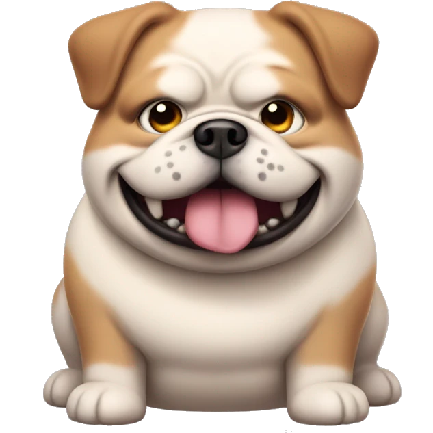 Chunky fat pudge dog  emoji