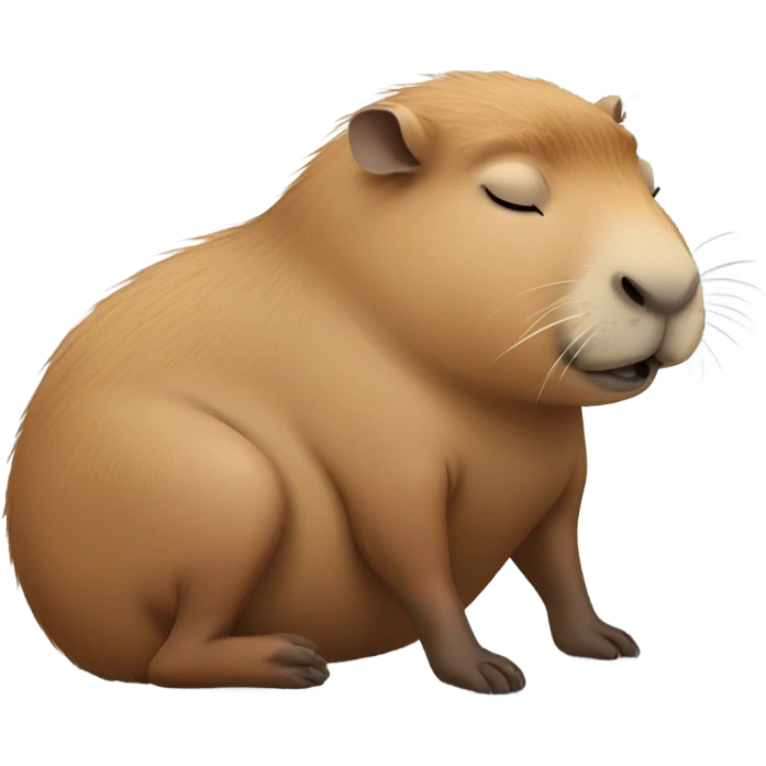 Sleeping capybara emoji