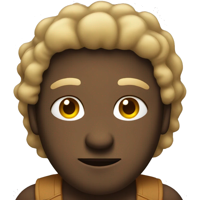 A mestiso man with a middle part emoji