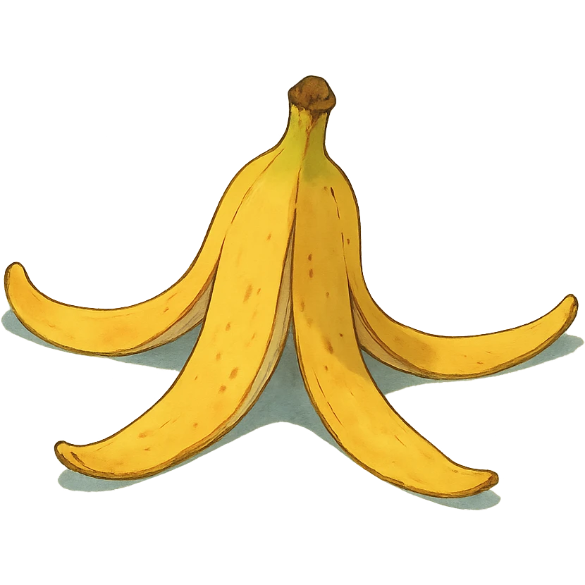 banana peel emoji