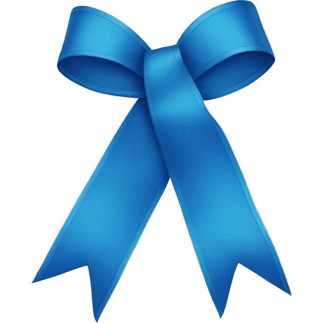 blue ribbon emoji