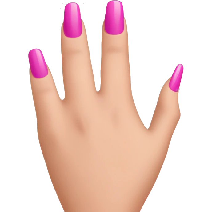Pink nail polish emoji