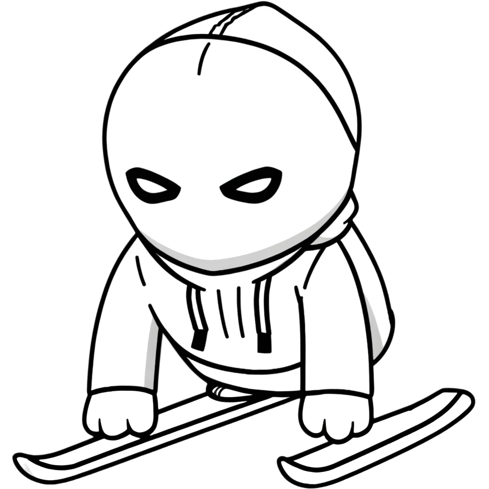 Bowing in ski mask emoji
