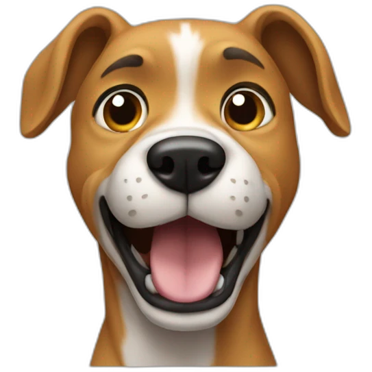 Dog dab emoji