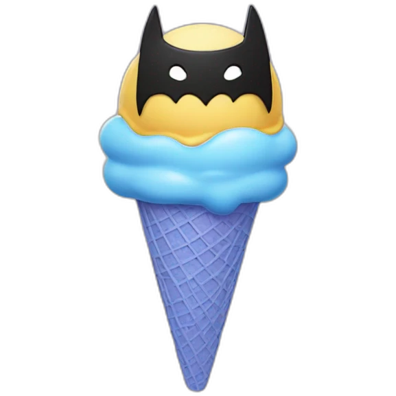 Batman ice cream emoji