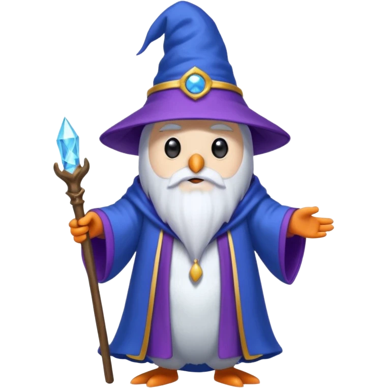 Penguin Wizard emoji