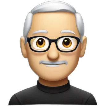 Steve jobs driving hyundai kona emoji