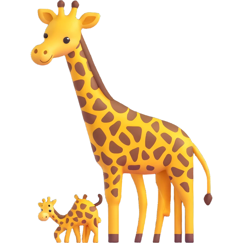 poo with giraffe print, yellow and brown spots, playful expression emoji