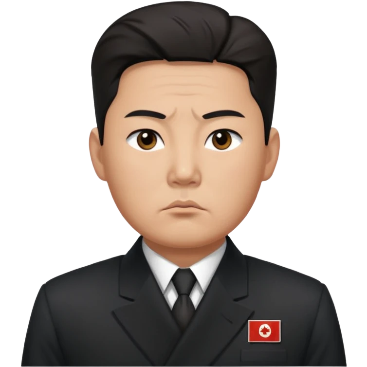 Portrait of a North Korean man, serious and stern, official portrait of a chief engineer at a shipyard, wearing formal dark clothing, neutral background, restrained style, DPRK propaganda style portrait, minimalist, masculine, confident gaze emoji