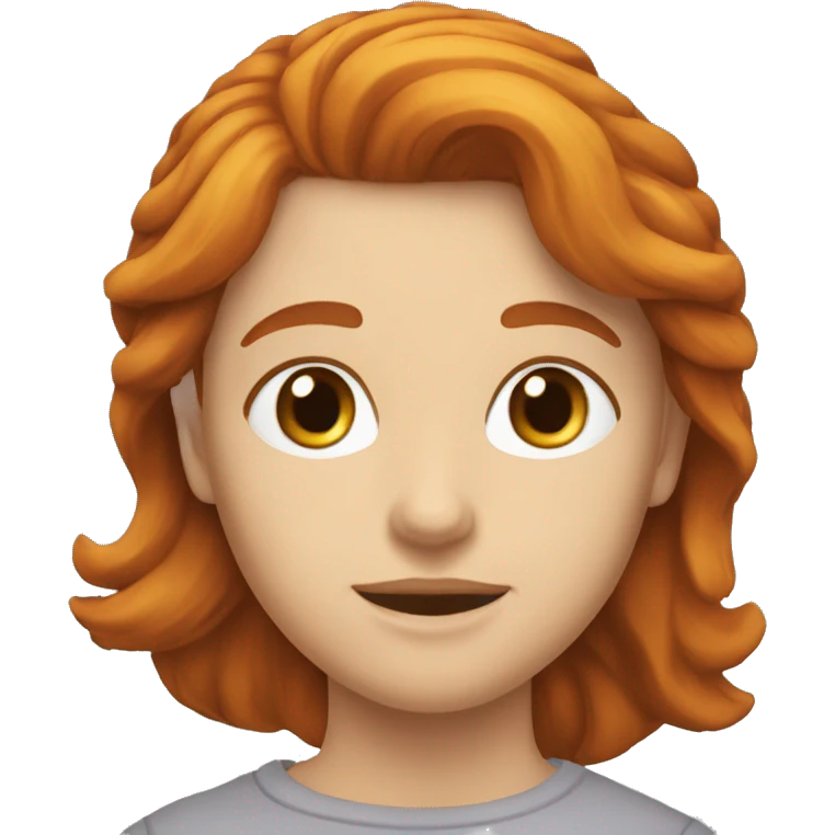 Rousse qui fait de la balançoire  emoji