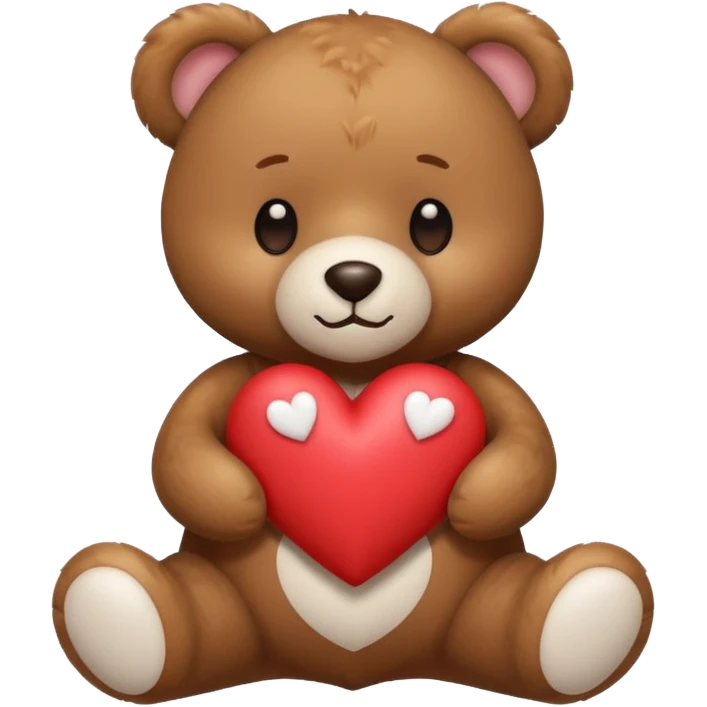 teddy bear for valentines day emoji