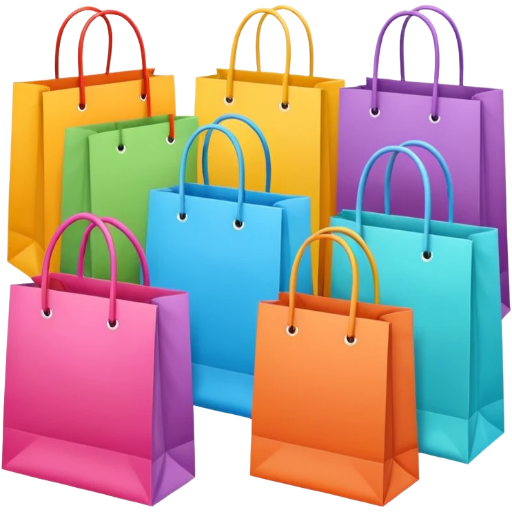 aesthetic shopping bags emoji