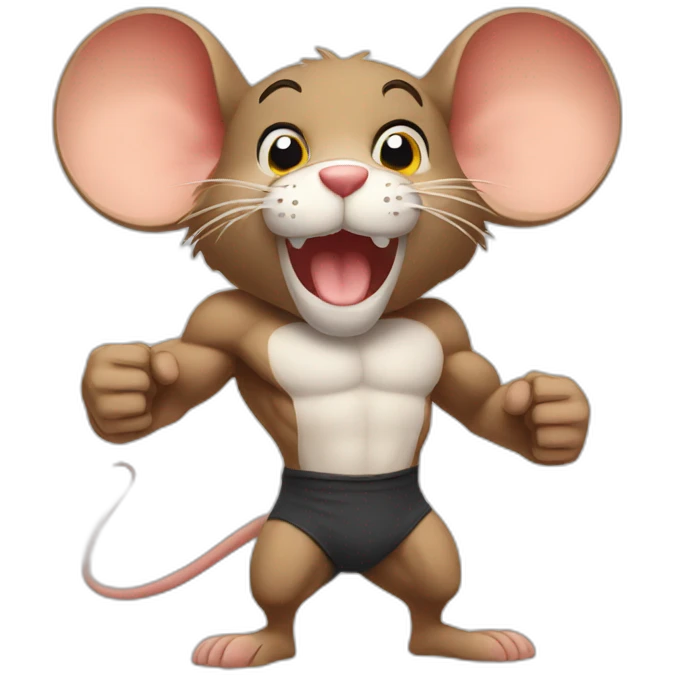 Muscular Mouse emoji