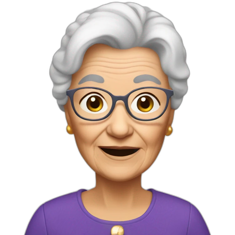 Memoji grandma europ emoji