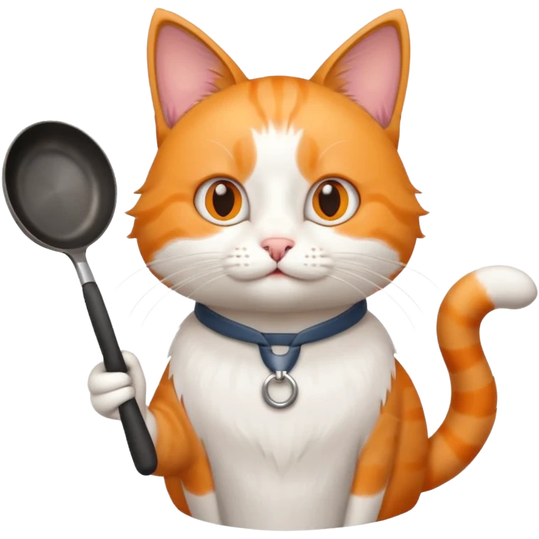 gatto con padella emoji