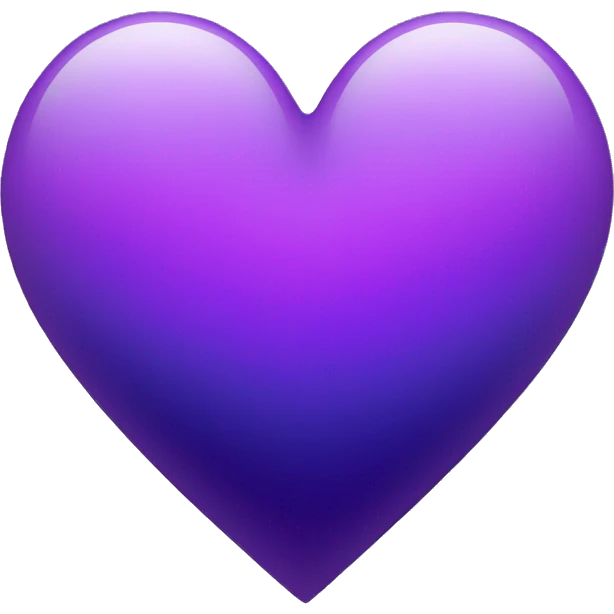 Purple-violet-indigo-gradient heart emoji