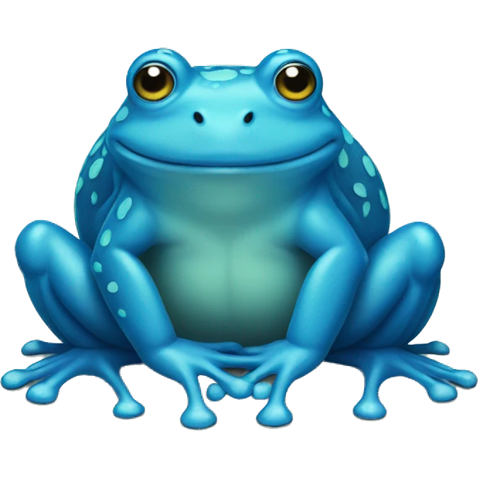 blue frog emoji