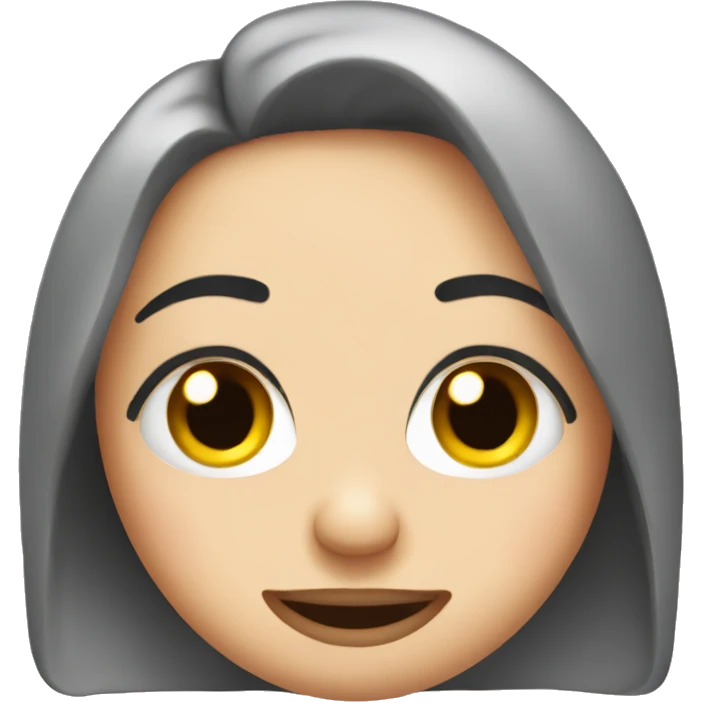 Blushing face with eyelashes and nails emoji