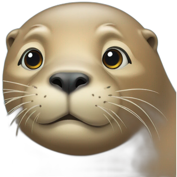 super blushing sea lion emoji