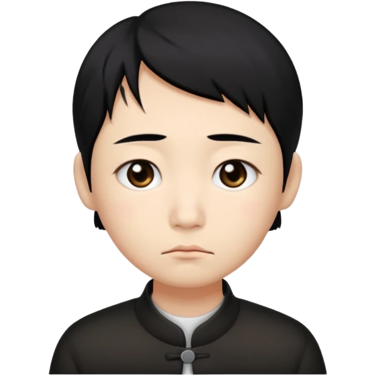 Sad narrow-eyed Chinese emoji