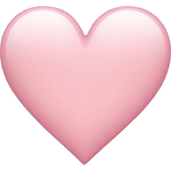 light pink heart emoji