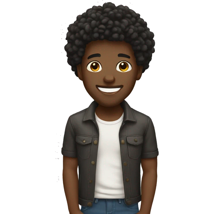 Black men happy  emoji