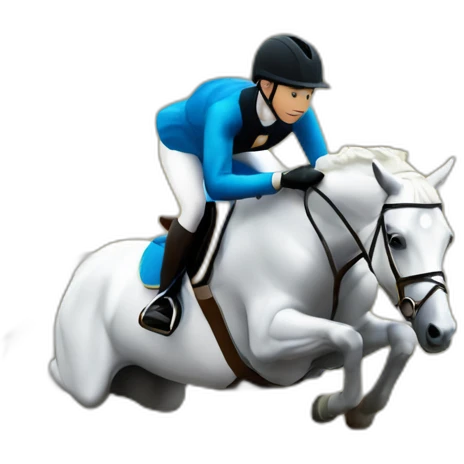 horse jumping hurdle emoji