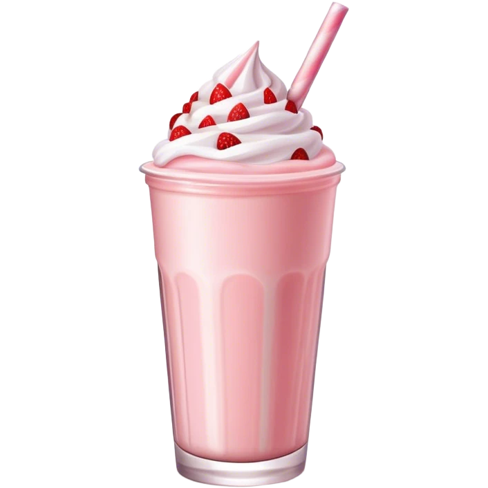 Strawberry milkshake  emoji