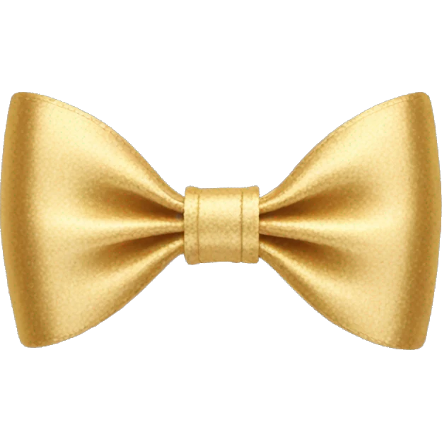 gold bow hair clip  emoji