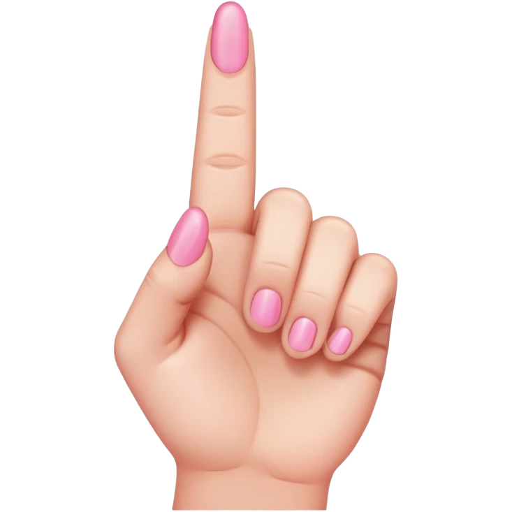pink middle finger emoji