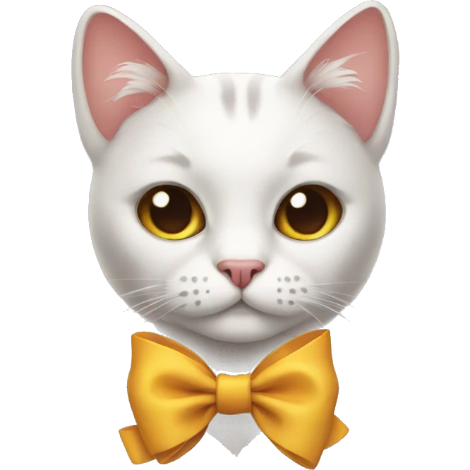 cat with bow emoji