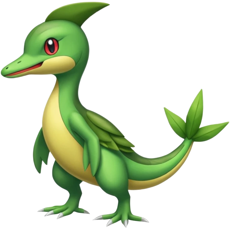 Sceptile-Snivy-hybrid-fusion (full body) emoji
