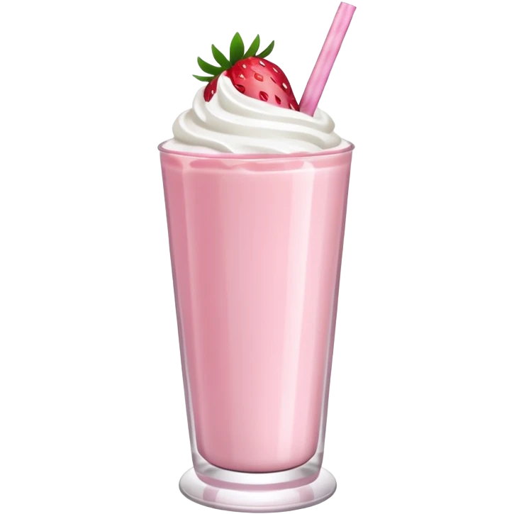 Milkshake çilekli emoji