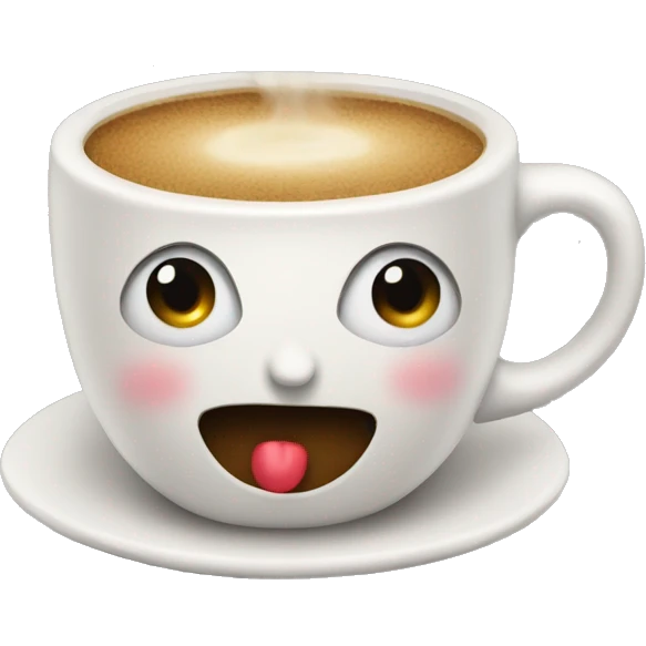 Holiday coffee emoji