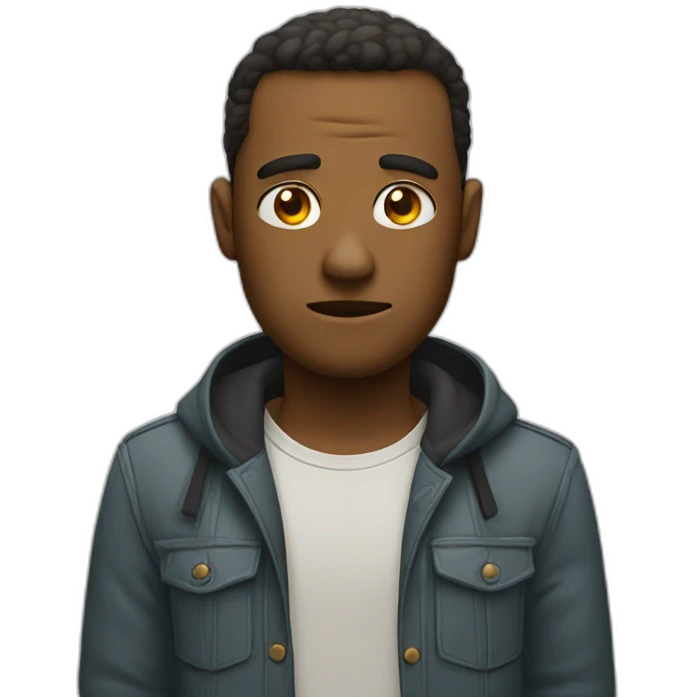 Suspicious squinty eyed emoji