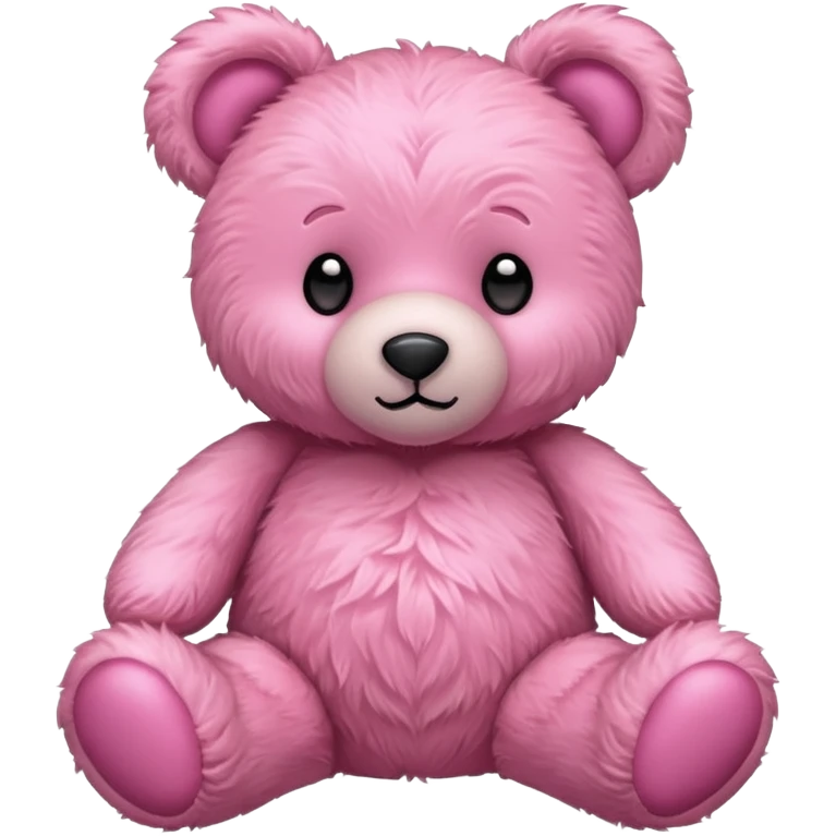 Cœur rose est un ours en peluche emoji