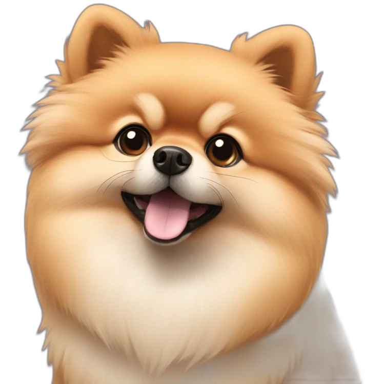 Teddy bear pomeranian emoji