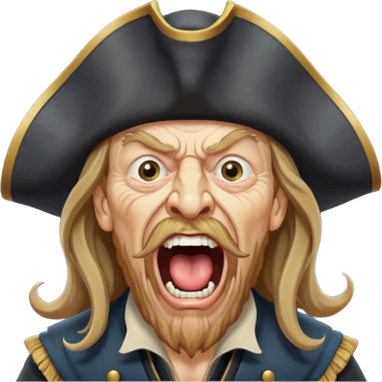 barbossa screaming emoji